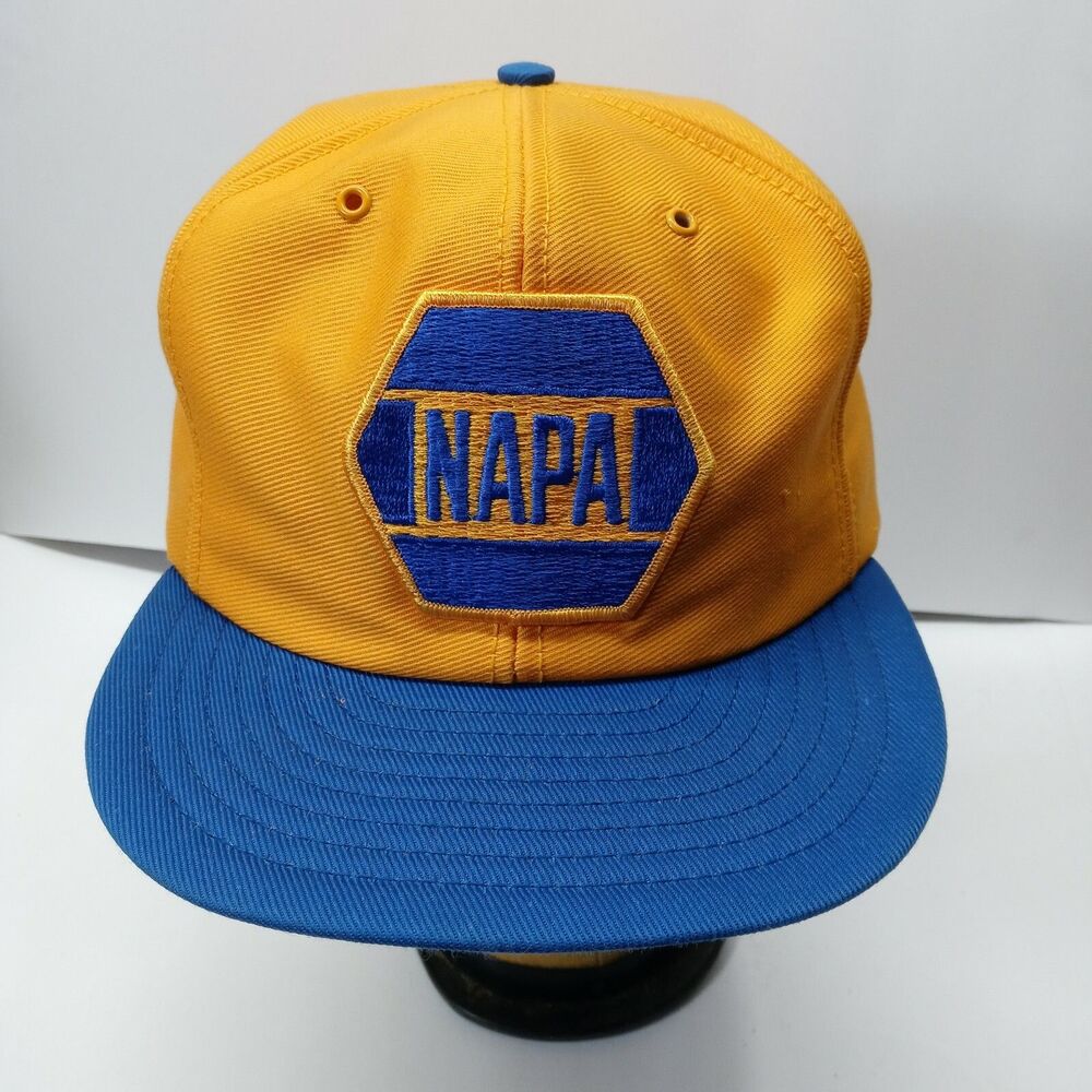 Vintage NAPA Racing Patch Louisville USA Snapback Trucker Hat - EUC